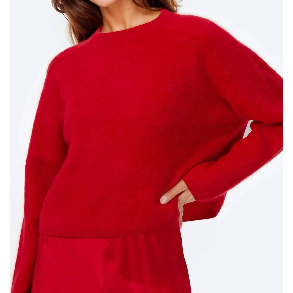 NEW CAMI NYC niall cashmere sweater in cardinal